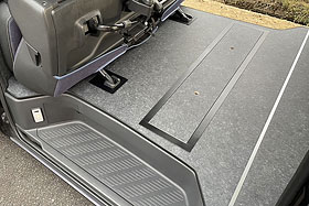 CRUNK製 HIACE S-GL フロアーボード 3分割全面 ／ キャッチ蓋タイプ