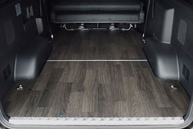 CRUNK製 HIACE S-GL フロアーボード 2分割 / ダークウッド