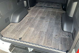 CRUNK製 HIACE S-GL フロアーボード 3分割全面 / メタルオーク
